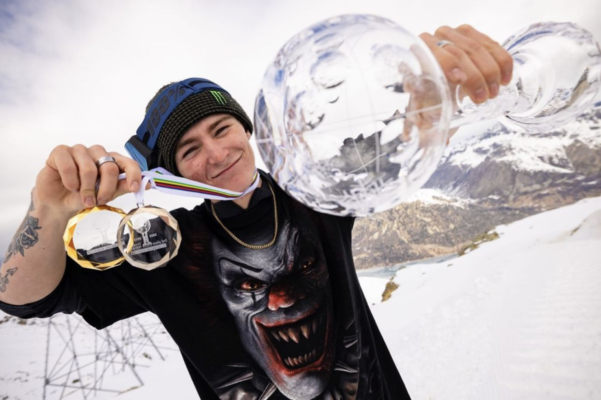 Dusty Henricksen Scores Some Extra Ice, A Crystal Globe Snowboarder