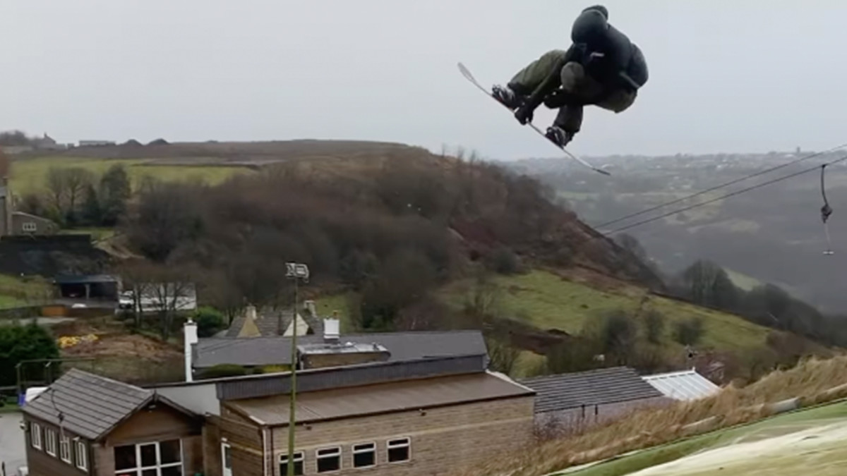 Look: Olympic Snowboarder Rides Without Snow