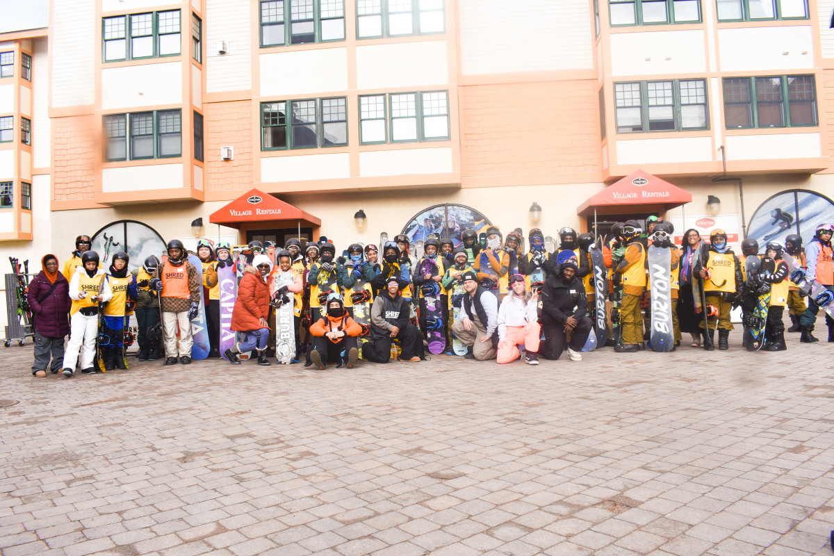 SHRED Foundation youth participants at Stratton, Vermont
