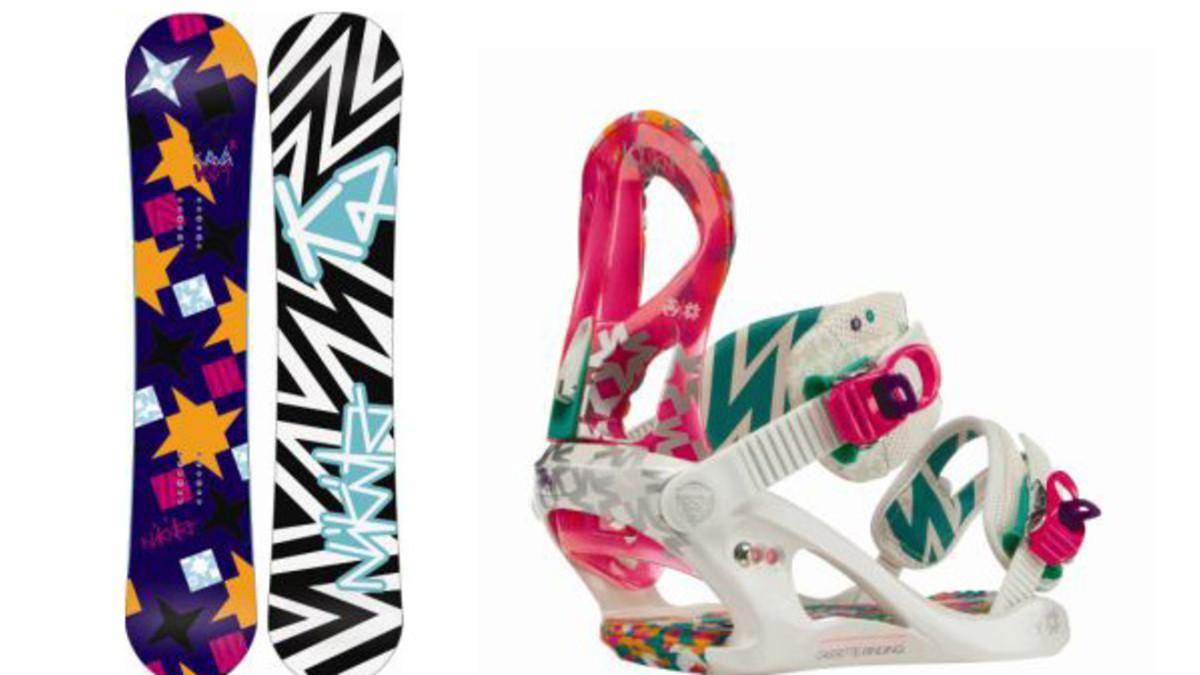 美品 K2 Nikita 143 FLUX RIDE SAGE スノボ セット Nikita and K2 Collaborate for FW10/11 - Snowboarder