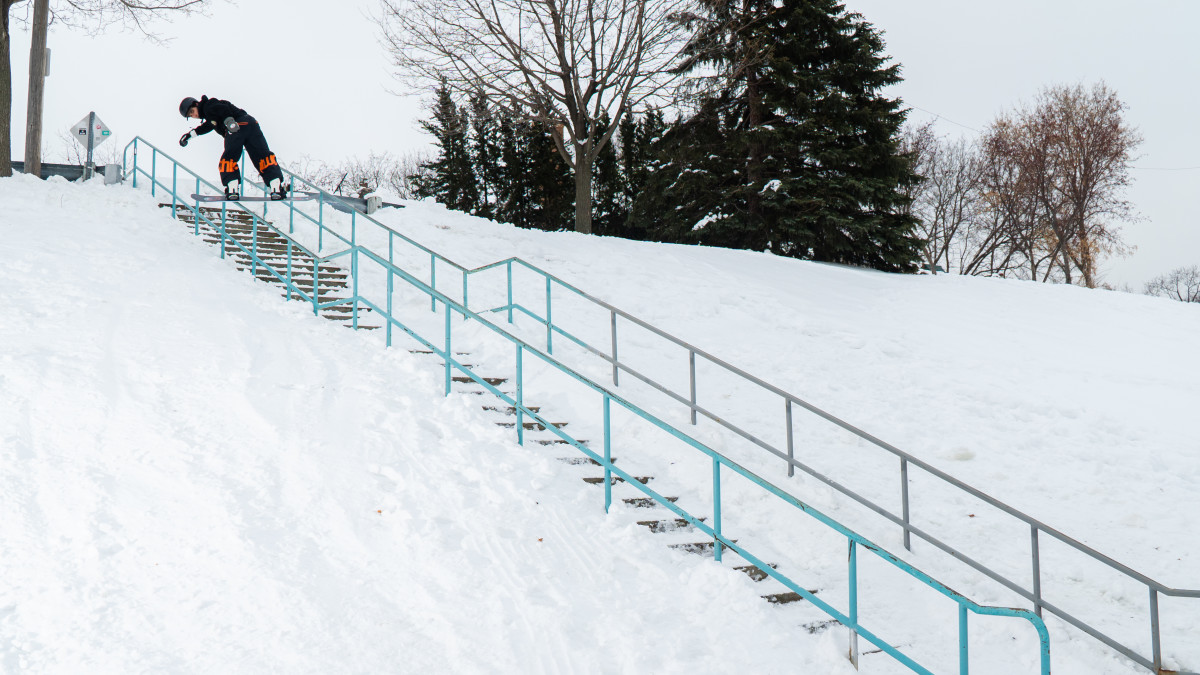The Midwest Mechanical Engineer Taking Street Snowboarding By