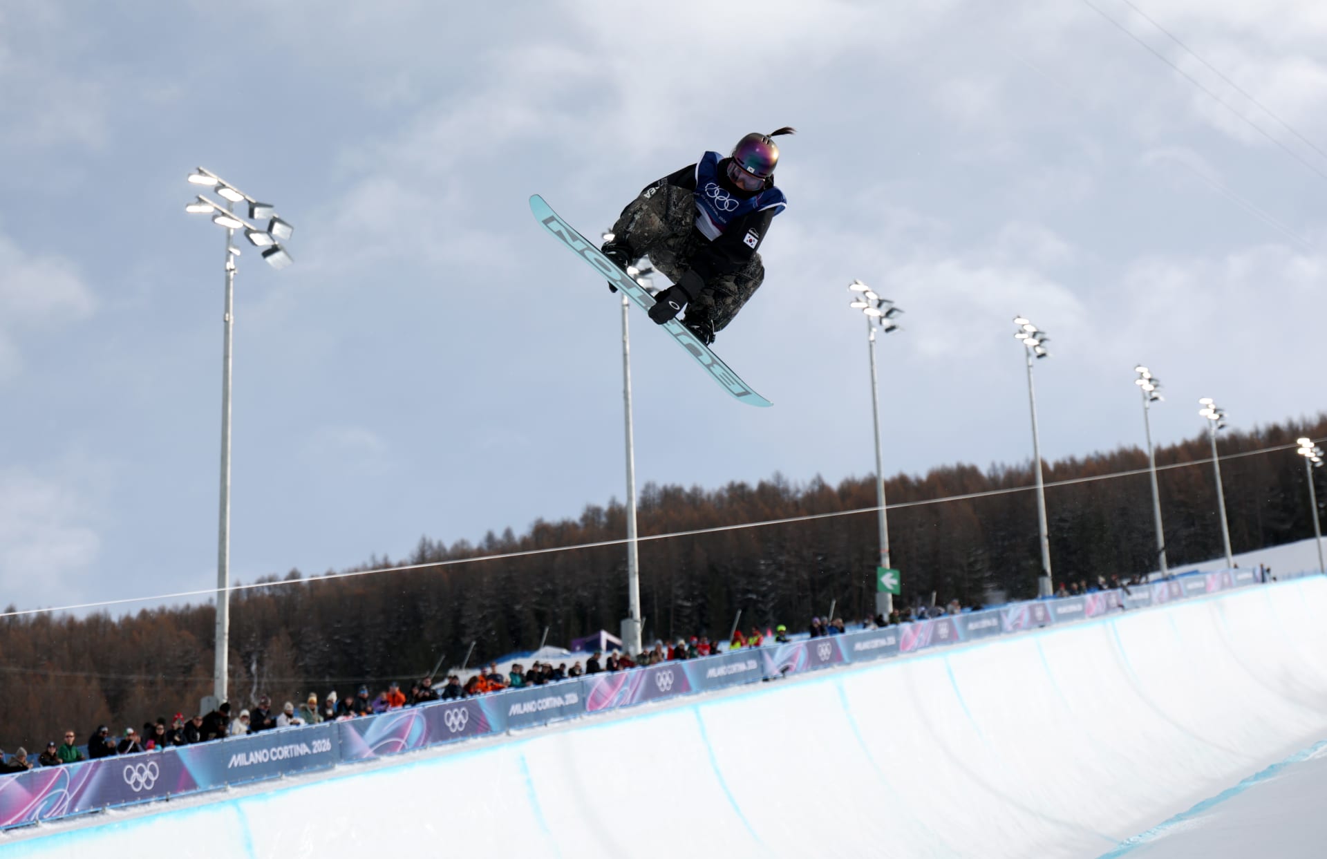 Gaon Choi halfpipe run at Milano Cortina 2026