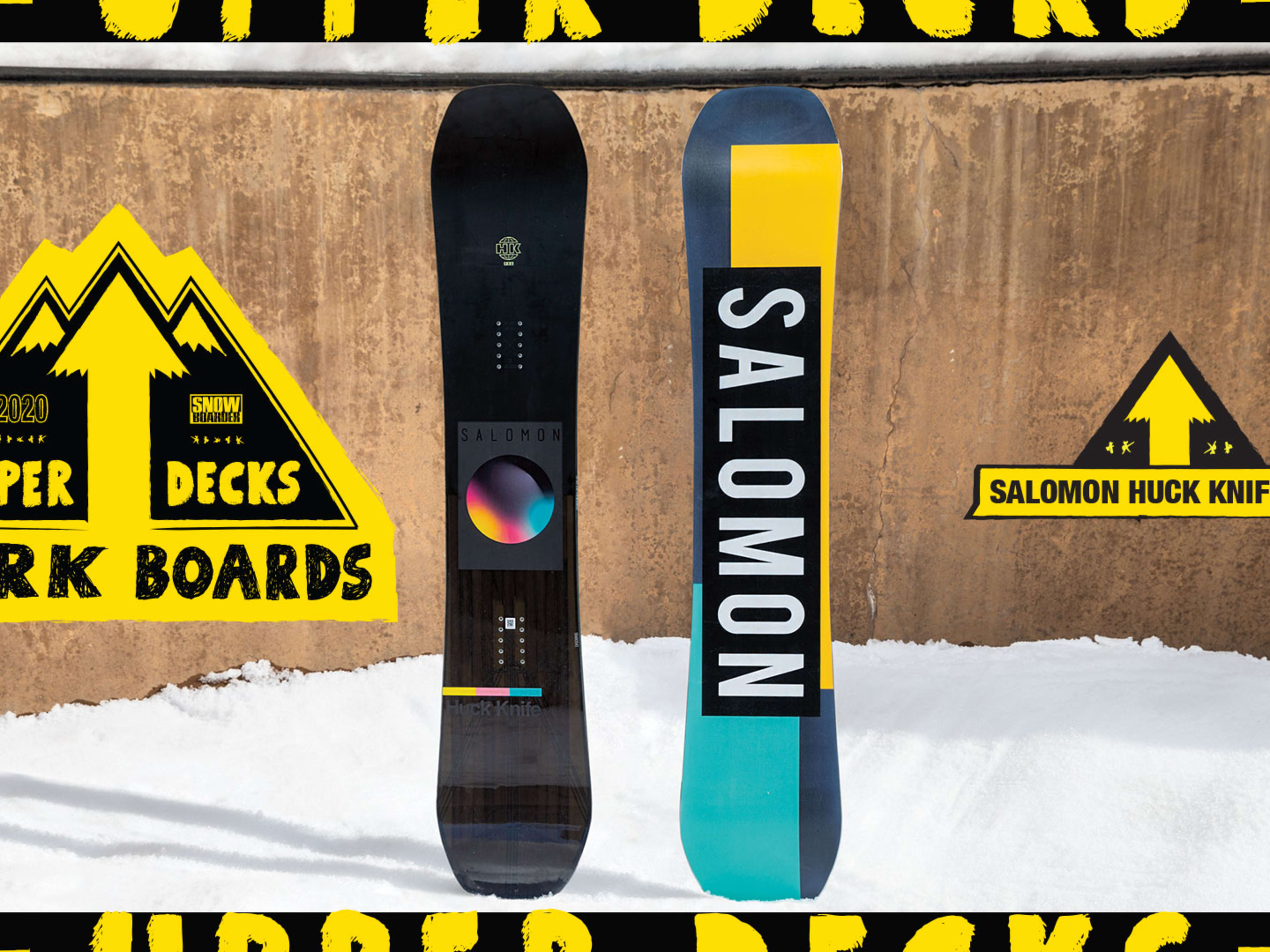2020 Upper Decks Park Boards: Salomon Huck Knife Pro - Snowboarder