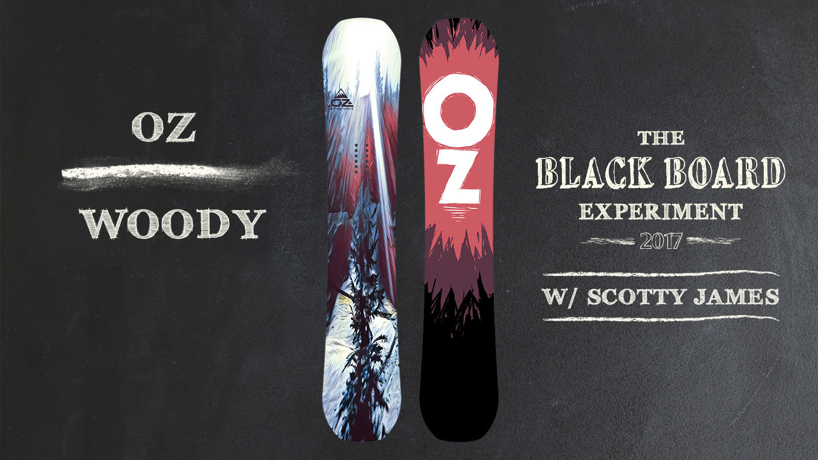 スノーボード cdymyk 2018 OZ Woody Snowboard Review - Blackboard Experiment with Scotty