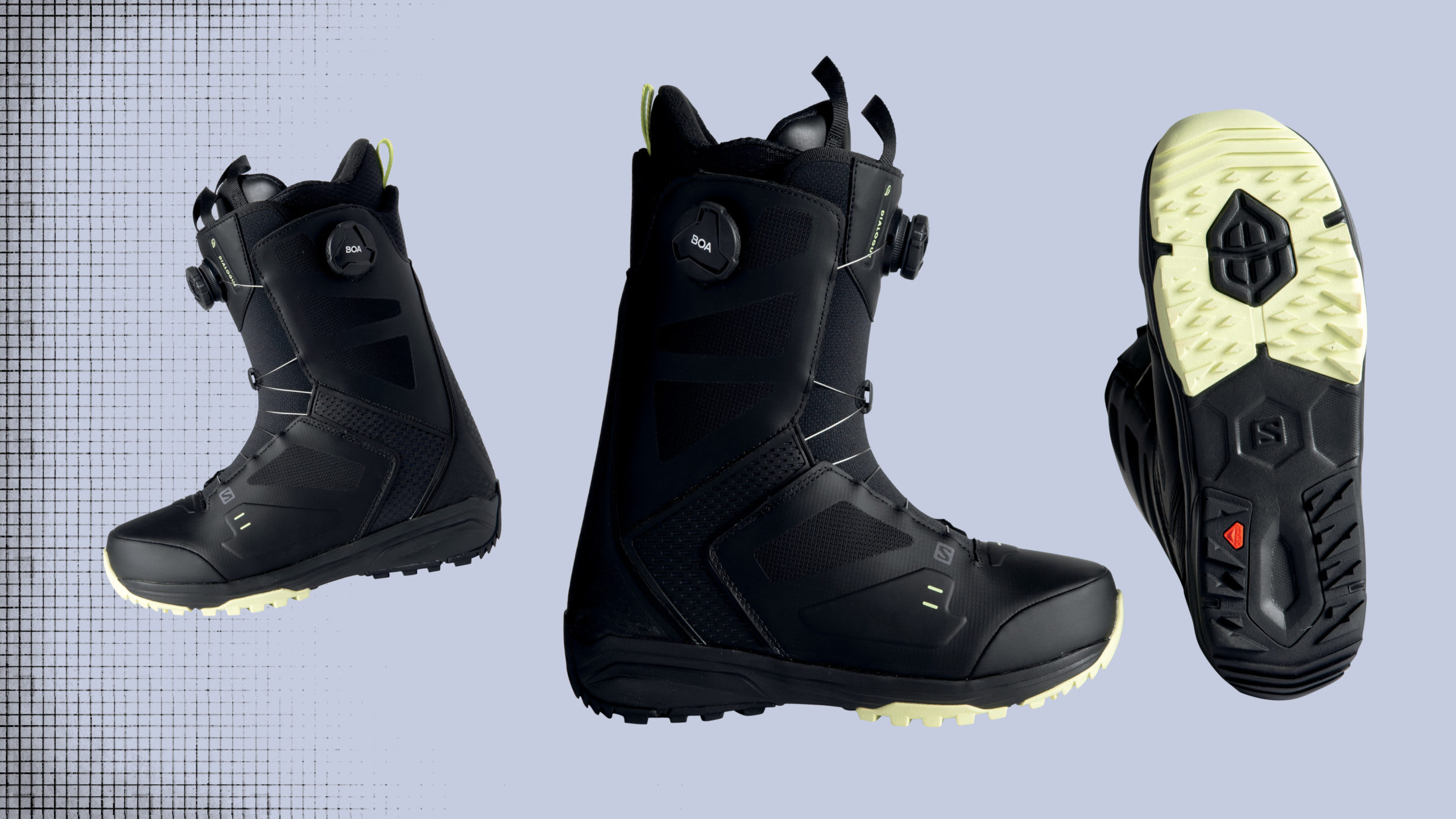 2021 Two Feet of Fresh: Salomon Dialogue Dual BOA Boot - Snowboarder