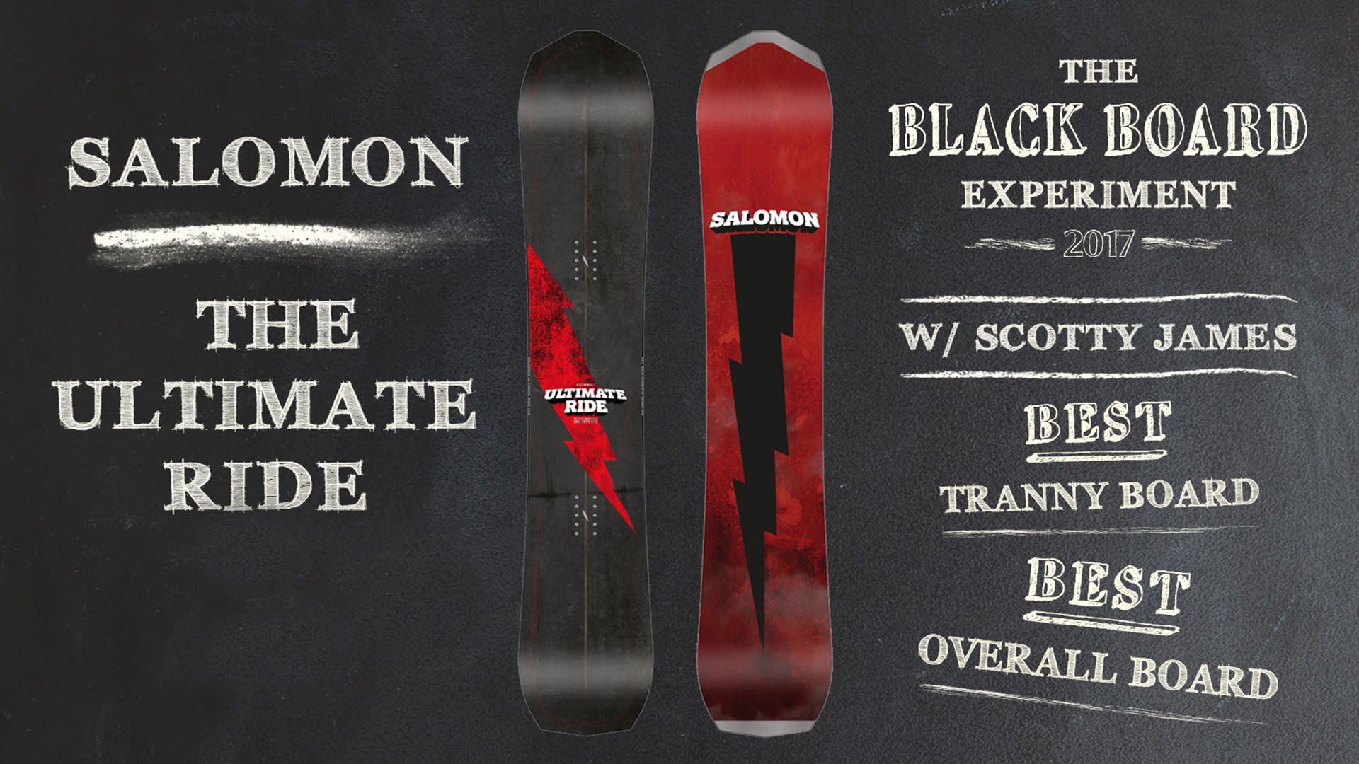 スノーボード SALOMON ULTIMATE RIDE 153 17-18 2018 Salomon Ultimate Ride Snowboard Review - Blackboard