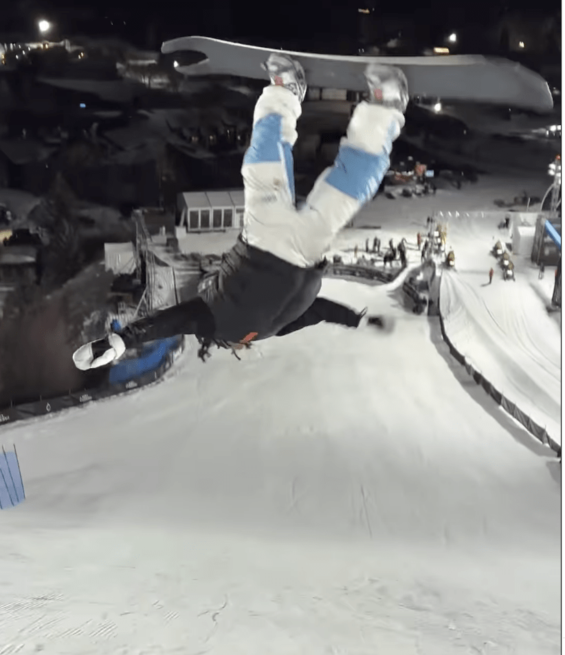 Zeb Powell Shows Off Before X Games Even Starts! - Snowboarder