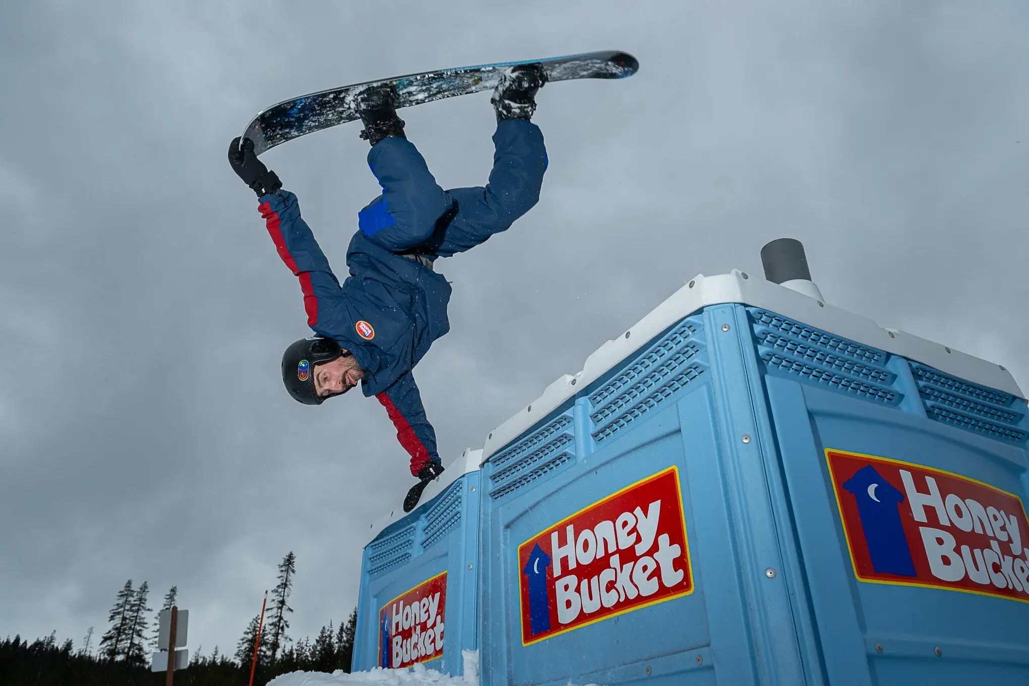 Airblaster Teams Up With Portable Toilet Company for Snowboard